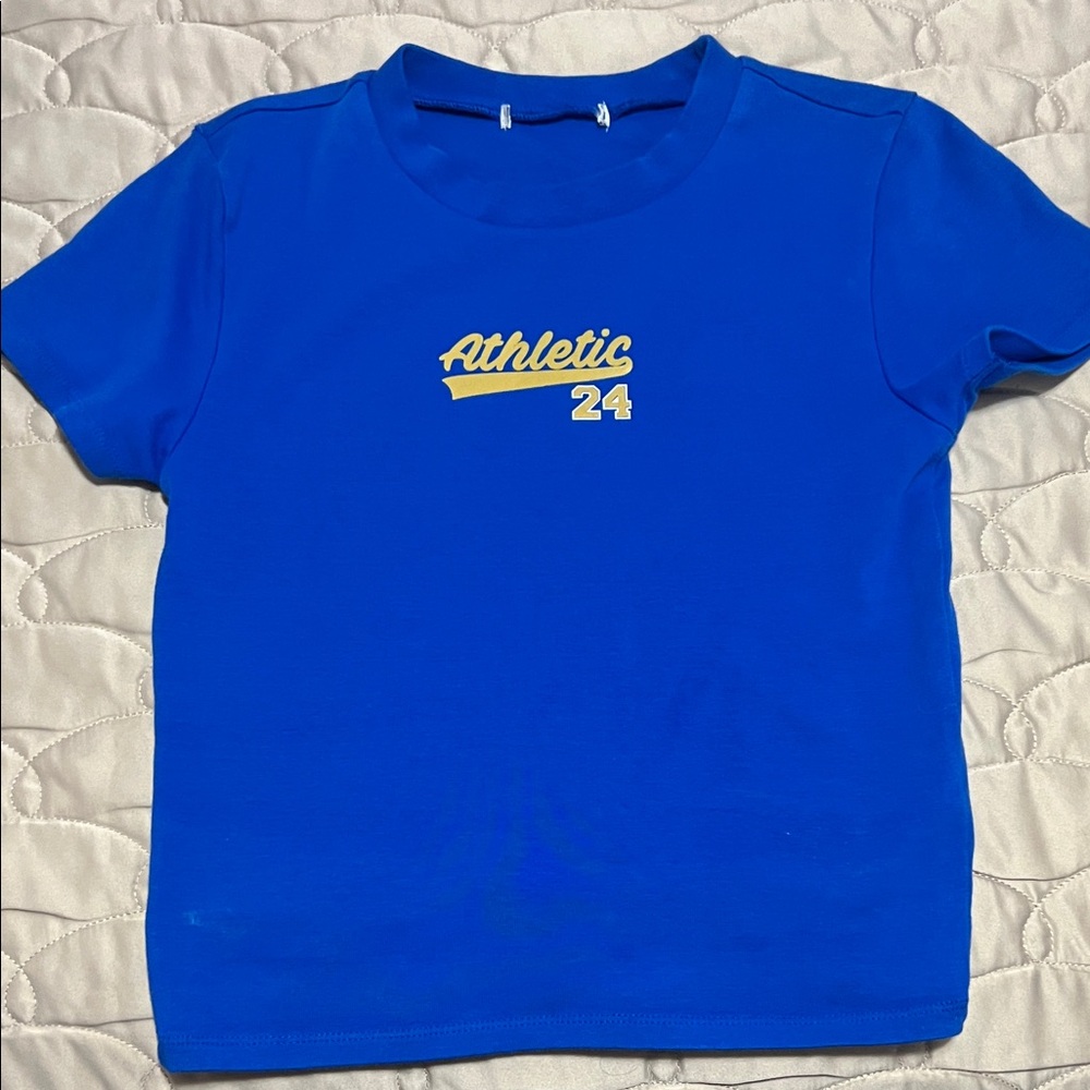 Athletic 24 Graphic Tee - Royal Blue Kids Short Sleeve